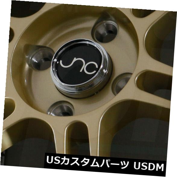 海外輸入ホイール 15x8ゴールドマシンリップホイールJNC 021 JNC021 4x100 20（4個セット） 15x8 Gold Machine Lip Wheels JNC 021 JNC021 4x100 20 (Set of 4) 【並行輸入品】｜カスタムパーツ WORLD倉庫