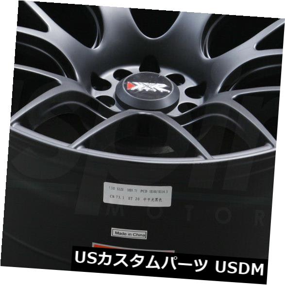海外輸入ホイール 19x8.75フラットブラックホイールXXR 530 5x100 / 5x114.3 35（4個セット） 19x8.75 Flat Black Wheels XXR 530 5x100/5x114.3 35 (Set of 4) 【並行輸入品】