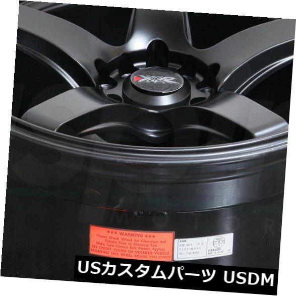海外輸入ホイール 18x8.5 / 18x10フラットブラックホイールXXR 555 5x100 / 5x114.3 25/25（4個セット） 18x8.5/18x10 Flat Black Wheels XXR 555 5x100/5x114.3 25/25 (Set of 4) 【並行輸入品】｜カスタムパーツ WORLD倉庫