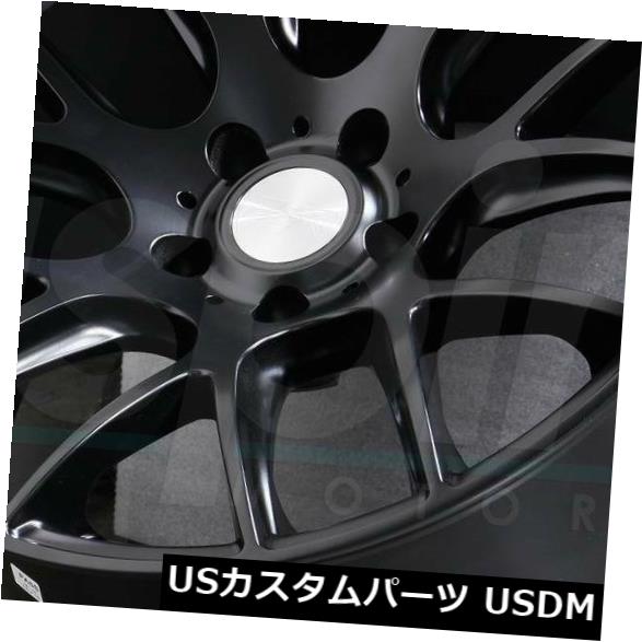 海外輸入ホイール 18x9.5 / 18x10.5マットブラックホイールESR SR12 5x114.3 22/22（4個セット） 18x9.5/18x10.5 Matte Black Wheels ESR SR12 5x114.3 22/22 (Set of 4) 【並行輸入品】