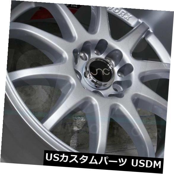 海外輸入ホイール 18x8 / 18x9 Hyper Silver Wheels JNC 019 JNC019 5x100 / 5x114.3 27/20（4個セット） 18x8/18x9 Hyper Silver Wheels JNC 019 JNC019 5x100/5x114.3 27/20 (Set of 4) 【並行輸入品】