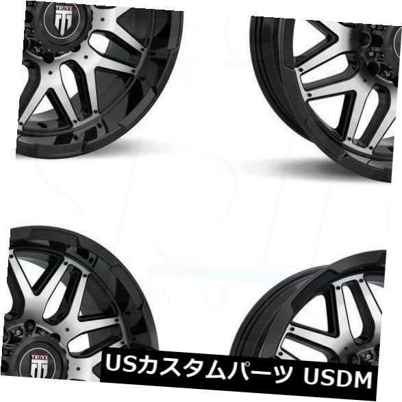 海外輸入ホイール 20x9ブラックホイールTruxx AT151 8x170 0（4個セット） 20x9 Black Wheels Truxx AT151 8x170 0 (Set of 4) 【並行輸入品】