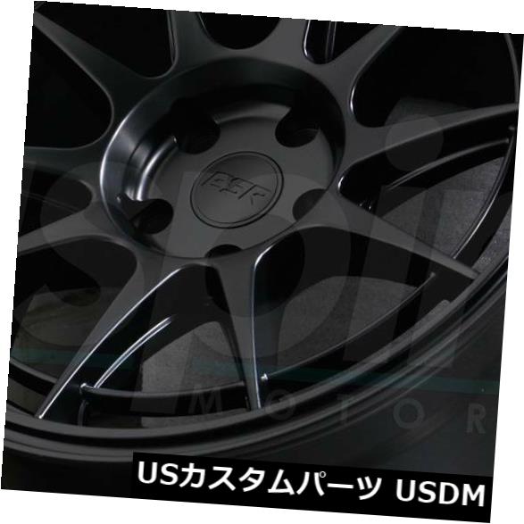 海外輸入ホイール 18x8.5マットブラックホイールESR SR13 5x114.3 30（4個セット） 18x8.5 Matte Black Wheels ESR SR13 5x114.3 30 (Set of 4) 【並行輸入品】｜カスタムパーツ WORLD倉庫