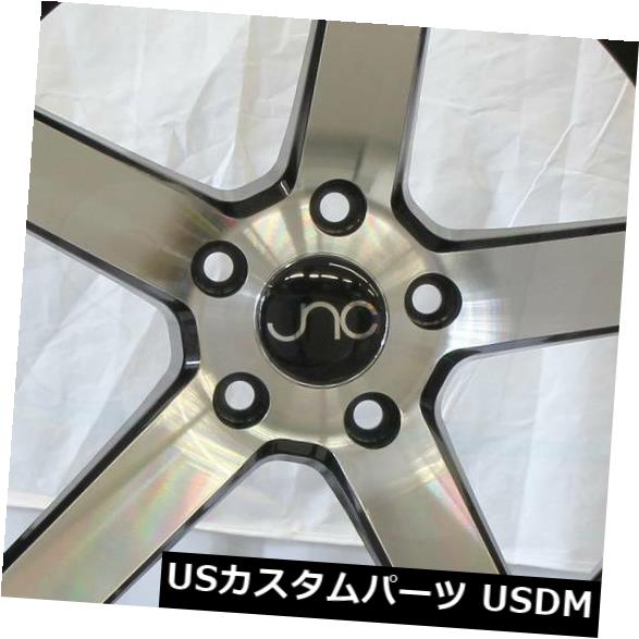 海外輸入ホイール 18x8ブラックマシンフェイスホイールJNC 026 JNC026 5x120 35（4個セット） 18x8 Black Machine Face Wheels JNC 026 JNC026 5x120 35 (Set of 4) 【並行輸入品】｜カスタムパーツ WORLD倉庫