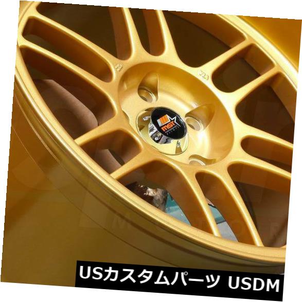 海外輸入ホイール 18x11 Gold Wheels MST鈴鹿5x114.3 10（4個セット） 18x11 Gold Wheels MST Suzuka 5x114.3 10 (Set of 4) 【並行輸入品】