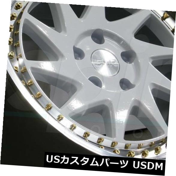 海外輸入ホイール 18x9.5ホワイトホイールESR SR09 SR9 5x100 35(4個セット) 18x9.5 White Wheels ESR SR09 SR9 5x100 35 (Set of 4) 【並行輸入品】