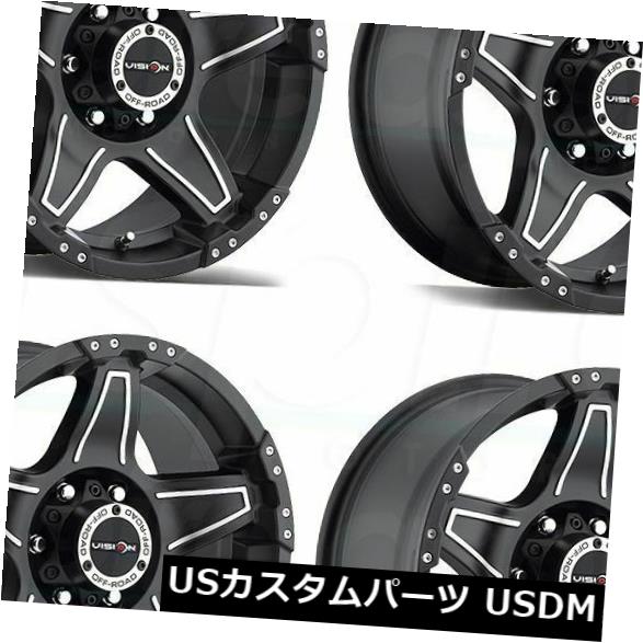 海外輸入ホイール 20x9 Black Machined Wheels Vision 395ウィザード8x180 25(4個セット) 20x9 Black Machined Wheels Vision 395 Wizard 8x180 25 (Set of 4) 【並行輸入品】|カスタムパーツ WORLD倉庫