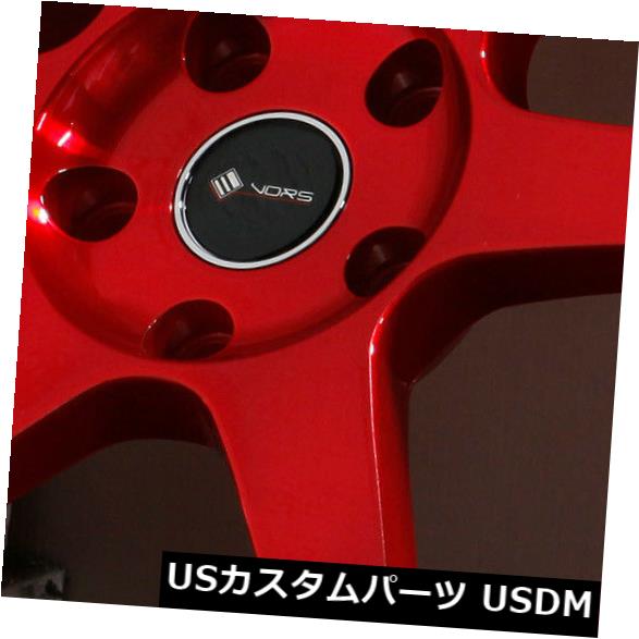 海外輸入ホイール 18x9.5キャンディレッドホイールVors TR37 5x112 35（4個セット） 18x9.5 Candy Red Wheels Vors TR37 5x112 35 (Set of 4) 【並行輸入品】