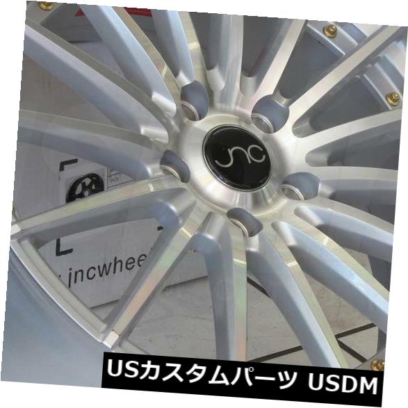海外輸入ホイール 18x9.5シルバーマシンの顔。 ホイールJNC 042 JNC042 5x114.3 35（4個セット） 18x9.5 Silver Machine Face. Wheels JNC 042 JNC042 5x114.3 35 (Set of 4) 【並行輸入品】