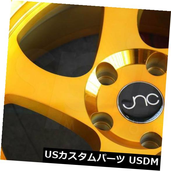 海外輸入ホイール 18x9トランスペアレントゴールドホイールJNC 034 JNC034 5x114.3 30（4個セット） 18x9 Transparent Gold Wheels JNC 034 JNC034 5x114.3 30 (Set of 4) 【並行輸入品】