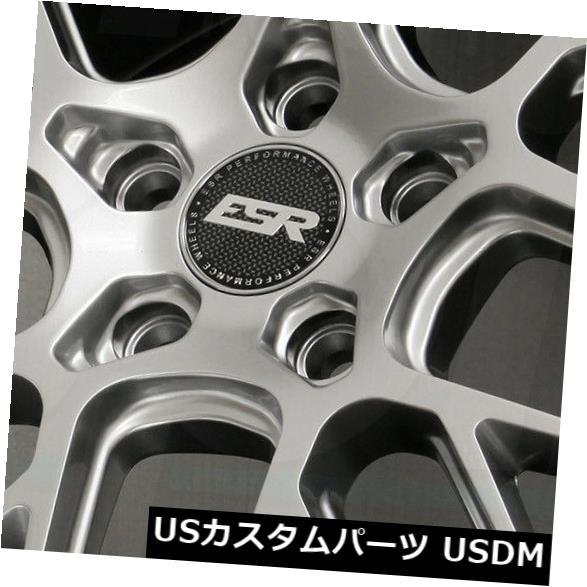 海外輸入ホイール 18x8.5ハイパーシルバーホイールESR CS11 5x100 30（4個セット） 18x8.5 Hyper Silver Wheels ESR CS11 5x100 30 (Set of 4) 【並行輸入品】