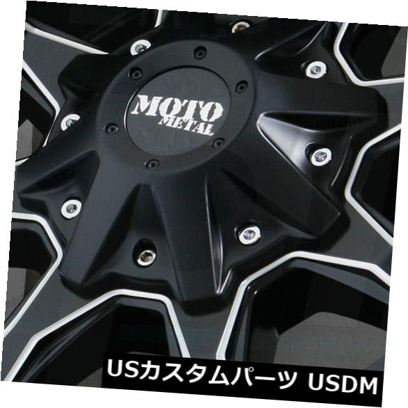 海外輸入ホイール 16x7ブラックミルドホイールMoto Metal MO970 6x130 42（4個セット） 16x7 Black Milled Wheels Moto Metal MO970 6x130 42 (Set of 4) 【並行輸入品】 203,390円
