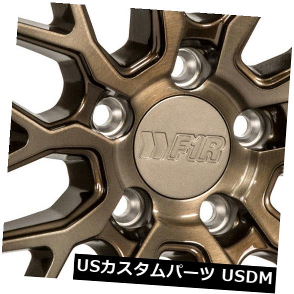 海外輸入ホイール 18x9.5ブラッシュドブロンズホイールF1R F103 5x114.3 38（4個セット） 18x9.5 Brushed Bronze Wheels F1R F103 5x114.3 38 (Set of 4) 【並行輸入品】