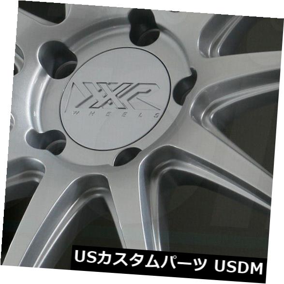海外輸入ホイール 18x9 / 18x10.5シルバーMLホイールXXR 527D 5x114.3 20/20（4個セット） 18x9/18x10.5 Silver ML Wheels XXR 527D 5x114.3 20/20 (Set of 4) 【並行輸入品】