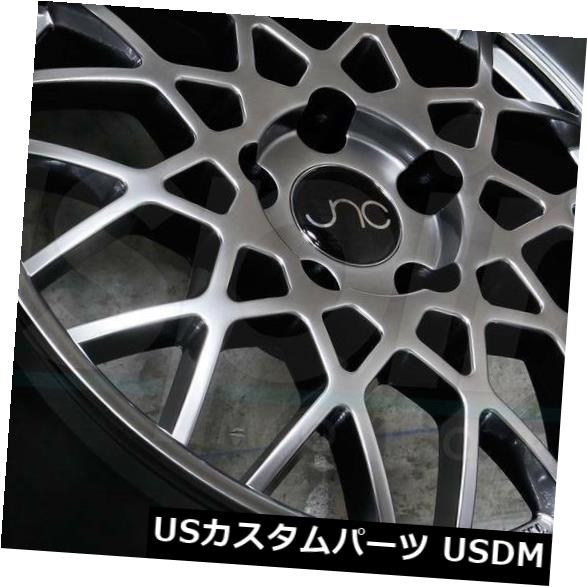 海外輸入ホイール 18x8.5ハイパーブラックホイールJNC 016 JNC016 5x114.3 30(4個セット) 18x8.5 Hyper Black Wheels JNC 016 JNC016 5x114.3 30 (Set of 4) 【並行輸入品】|カスタムパーツ WORLD倉庫
