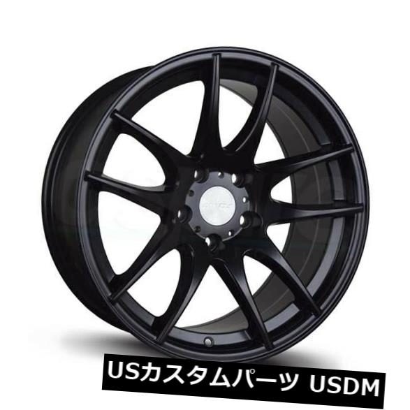 海外輸入ホイール 18x8.5 / 18x9.5ブラックホイールAVID1 AV32 AV-32 5x114.3 35/35（4個セット） 18x8.5/18x9.5 Black Wheels AVID1 AV32 AV-32 5x114.3 35/35 (Set of 4) 【並行輸入品】