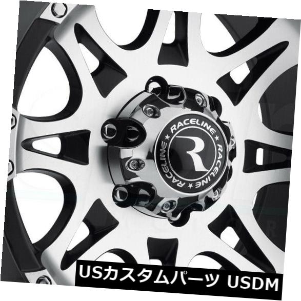 海外輸入ホイール 17x9機械加工ブラックホイールRaceline 982 Raptor 5x114.3 0（4個セット） 17x9 Machined Black Wheels Raceline 982 Raptor 5x114.3 0 (Set of 4) 【並行輸入品】