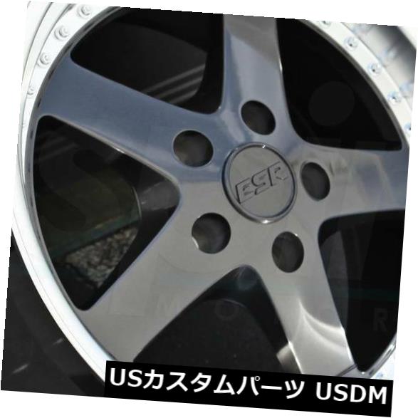 海外輸入ホイール 18x10.5ガンメタルホイールESR SR04 SR4 5x114.3 22（4個セット） 18x10.5 Gun Metal Wheels ESR SR04 SR4 5x114.3 22 (Set of 4) 【並行輸入品】