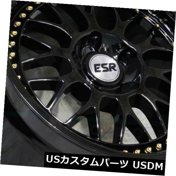 海外輸入ホイール 18x8.5 / 18x9.5グロスブラックホイールESR SR01 SR1 5x100 30/35（4個セット） 18x8.5/18x9.5 Gloss Black Wheels ESR SR01 SR1 5x100 30/35 (Set of 4) 【並行輸入品】｜カスタムパーツ WORLD倉庫 217,745円