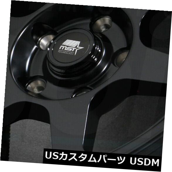 海外輸入ホイール 17x8.5マットブラックホイールMST MT35 5x114.3 20（4個セット） 17x8.5 Matte Black Wheels MST MT35 5x114.3 20 (Set of 4) 【並行輸入品】