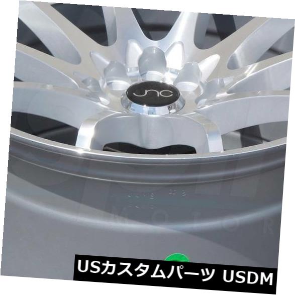海外輸入ホイール 17x8シルバーマシンフェイスホイールJNC 006 JNC006 5x100 / 5x114.3 30（4個セット） 17x8 Silver Machine Face Wheels JNC 006 JNC006 5x100/5x114.3 30 (Set of 4) 【並行輸入品】｜カスタムパーツ WORLD倉庫