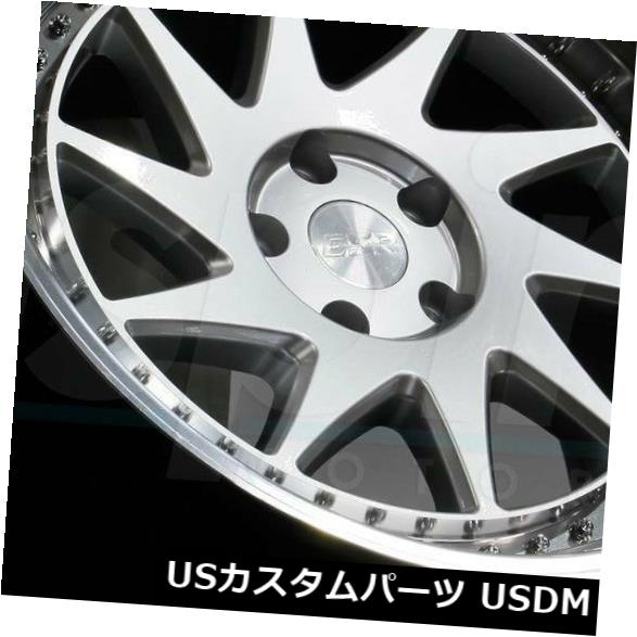 海外輸入ホイール 18x8.5 / 18x9.5ハイパーシルバーホイールESR SR09 SR9 5x120 30/35（4個セット） 18x8.5/18x9.5 Hyper Silver Wheels ESR SR09 SR9 5x120 30/35 (Set of 4) 【並行輸入品】｜カスタムパーツ WORLD倉庫
