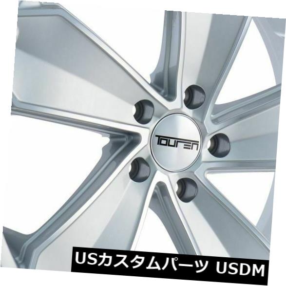 海外輸入ホイール 20x10グロスシルバー加工ホイールTouren TR71 5x112 40（4個セット） 20x10 Gloss Silver Machined Wheels Touren TR71 5x112 40 (Set of 4) 【並行輸入品】