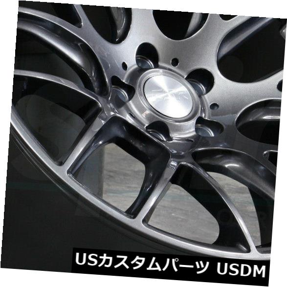 海外輸入ホイール 18x8.5 / 18x10.5ガンメタルホイールESR SR12 5x120 35/22（4個セット） 18x8.5/18x10.5 Gun Metal Wheels ESR SR12 5x120 35/22 (Set of 4) 【並行輸入品】