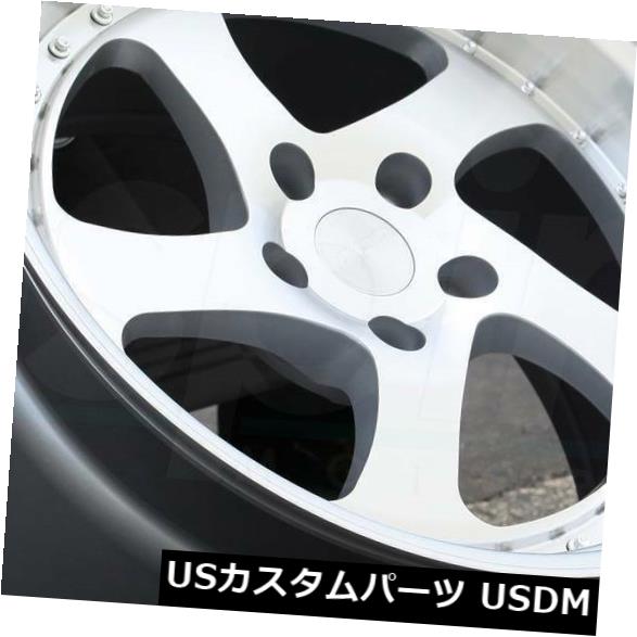 海外輸入ホイール 19x8.5機械加工シルバーホイールESR SR02 SR2 5x114.3 30（4個セット） 19x8.5 Machined Silver Wheels ESR SR02 SR2 5x114.3 30 (Set of 4) 【並行輸入品】