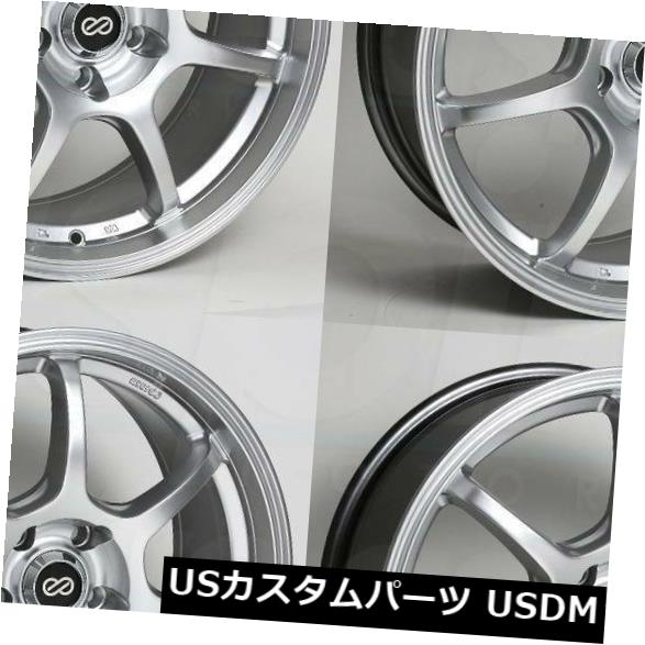 海外輸入ホイール 16x7 Hyper Silver Wheels Enkei Gt7 4x100 38（4個セット） 16x7 Hyper Silver Wheels Enkei Gt7 4x100 38 (Set of 4) 【並行輸入品】