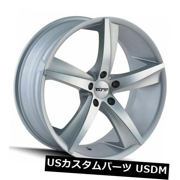 海外輸入ホイール 20x8.5 / 20x10グロスシルバー加工ホイールTouren TR72 5x120 20/20（4個セット） 20x8.5/20x10 Gloss Silver Machined Wheels Touren TR72 5x120 20/20 (Set of 4) 【並行輸入品】