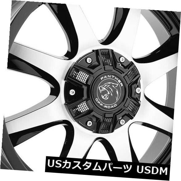 海外輸入車 x9ブラックマシンホイールパンサーオフロード580 6x135 6x5 5 12 4個書き割り x9 Black Machine Wheels Panther Off Road 580 6x135 6x5 5 12 Set Of 4 Divineoffspringschool Com