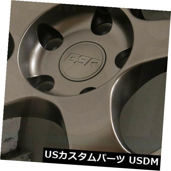 海外輸入ホイール 18x10.5ブロンズホイールESR SR06 SR6 5x114.3 22（4個セット） 18x10.5 Bronze Wheels ESR SR06 SR6 5x114.3 22 (Set of 4) 【並行輸入品】