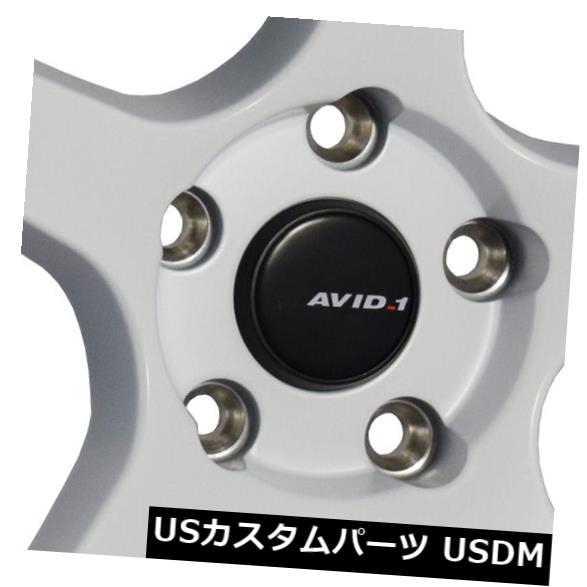 海外輸入ホイール 17x9ホワイトホイールAVID1 AV28 5x114.3 35（4個セット） 17x9 White Wheels AVID1 AV28 5x114.3 35 (Set of 4) 【並行輸入品】