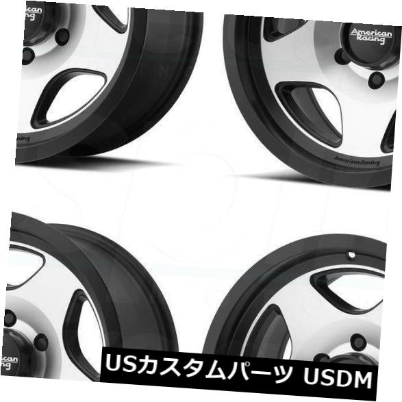 海外輸入ホイール 17x9サテンブラックマシンホイールAmerican Racing AR923 Mod 12 8x170 -12（4個セット 17x9 Satin Black Machine Wheels American Racing AR923 Mod 12 8x170 -12 (Set of 4 【並行輸入品】