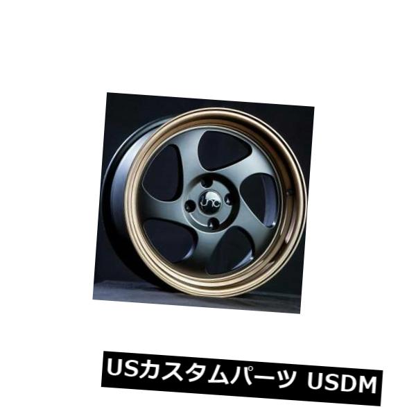 海外輸入ホイール 17x8マットブラックブロンズリップホイールJNC 034 JNC034 5x100 30（4個セット） 17x8 Matte Black Bronze Lip Wheels JNC 034 JNC034 5x100 30 (Set of 4) 【並行輸入品】｜カスタムパーツ WORLD倉庫