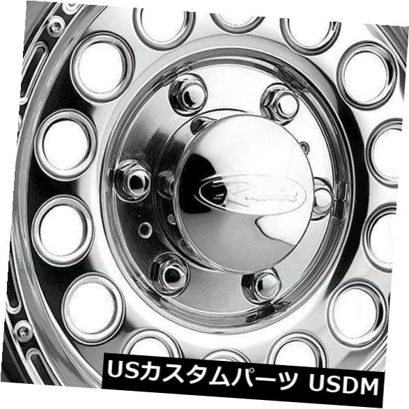 海外輸入ホイール 15x10ポリッシュドホイールレースライン887ロッククラッシャー6x5.5 / 6x139.7 -47（4個セット） 15x10 Polished Wheels Raceline 887 Rock Crusher 6x5.5/6x139.7 -47 (Set of 4) 【並行輸入品】