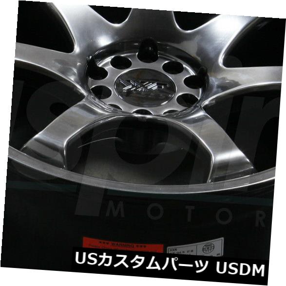 海外輸入ホイール 17x8.25 Chromium Black Wheels XXR 551 5x100 / 5x114.3 36（4個セット） 17x8.25 Chromium Black Wheels XXR 551 5x100/5x114.3 36 (Set of 4) 【並行輸入品】