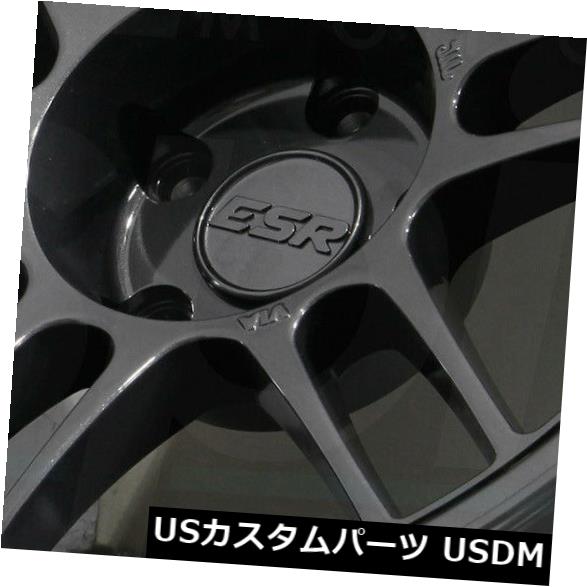 海外輸入ホイール 17x9ガンメタルホイールESR SR11 5x114.3 30（4個セット） 17x9 Gun Metal Wheels ESR SR11 5x114.3 30 (Set of 4) 【並行輸入品】