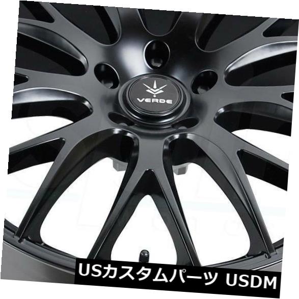 海外輸入ホイール 17x7.5サテンブラックホイールVerde V27 Saga 5x120 40(4個セット) 17x7.5 Satin Black Wheels Verde V27 Saga 5x120 40 (Set of 4) 【並行輸入品】