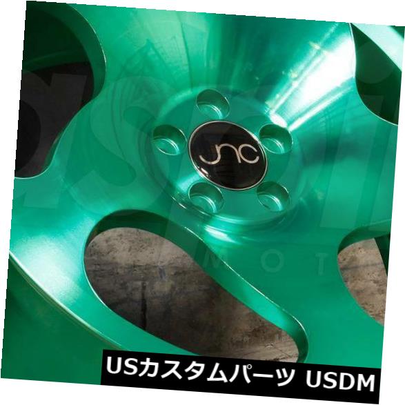 海外輸入ホイール 18x8.5透明グリーンホイールJNC 036 JNC036 5x100 35（4個セット） 18x8.5 Transparent Green Wheels JNC 036 JNC036 5x100 35 (Set of 4) 【並行輸入品】