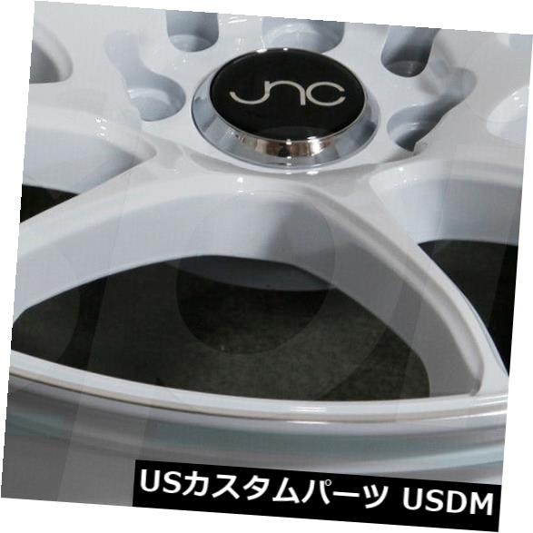 海外輸入ホイール 17x8ホワイトホイールJNC 030 JNC030 5x100 / 5x114.3 32（4個セット） 17x8 White Wheels JNC 030 JNC030 5x100/5x114.3 32 (Set of 4) 【並行輸入品】
