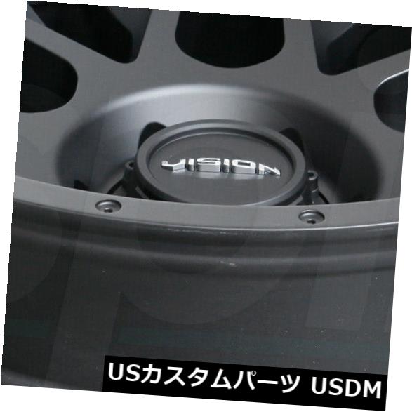 海外輸入ホイール 20x9サテンブラックホイールビジョン388シャドウ6x135 12（4個セット） 20x9 Satin Black Wheels Vision 388 Shadow 6x135 12 (Set of 4) 【並行輸入品】