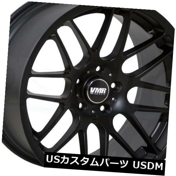 海外輸入ホイール 18x9.5マットブラックホイールVMR V703 / VB3 5x120 22（4個セット） 18x9.5 Matte Black Wheels VMR V703/VB3 5x120 22 (Set of 4) 【並行輸入品】