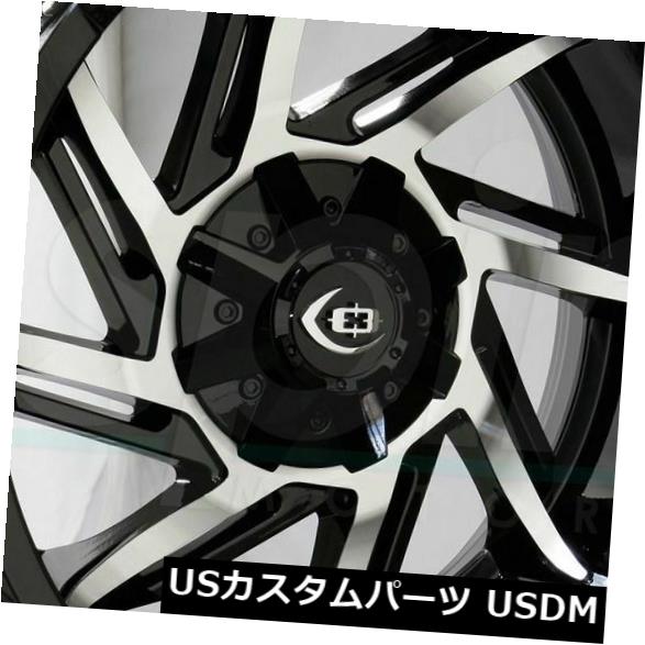 海外輸入ホイール 20x12 Black Machined Wheels Vision 422 Prowler 5x150 -51（4個セット） 20x12 Black Machined Wheels Vision 422 Prowler 5x150 -51 (Set of 4) 【並行輸入品】 228,910円