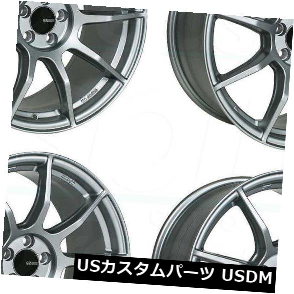 海外輸入ホイール 18x8 Platinum Grey Wheels Enkei TS9 5x114.3 45（4個セット） 18x8 Platinum Grey Wheels Enkei TS9 5x114.3 45 (Set of 4) 【並行輸入品】