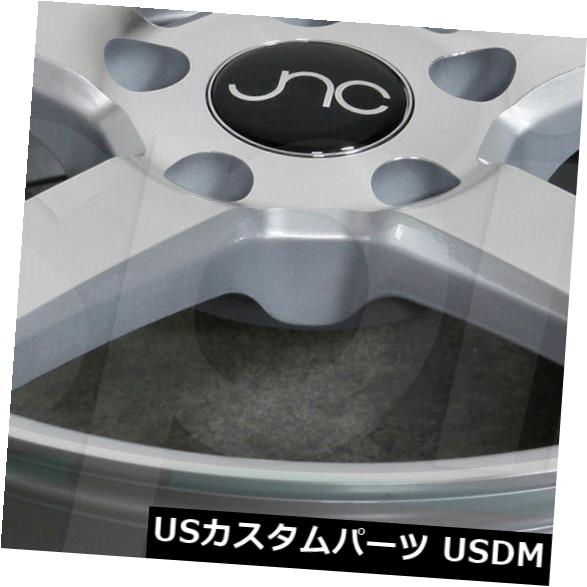 海外輸入ホイール 20x8.5シルバーマシンフェイスホイールJNC 026 JNC026 5x112 40（4個セット） 20x8.5 Silver Machine Face Wheels JNC 026 JNC026 5x112 40 (Set of 4) 【並行輸入品】｜カスタムパーツ WORLD倉庫