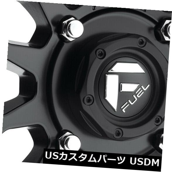 海外輸入ホイール 14x7マットブラックホイールフューエルベクターATV UTV D579 4x136 38（4個セット） 14x7 Matte Black Wheels Fuel Vector ATV UTV D579 4x136 38 (Set of 4) 【並行輸入品】