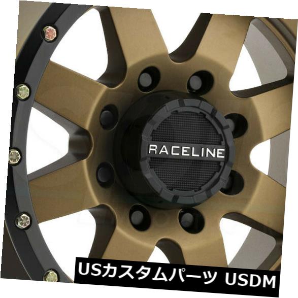海外輸入ホイール 17x9ブロンズホイールRaceline 935BZ Defender 8x6.5 / 8x165.1 -12（4個セット） 17x9 Bronze Wheels Raceline 935BZ Defender 8x6.5/8x165.1 -12 (Set of 4) 【並行輸入品】