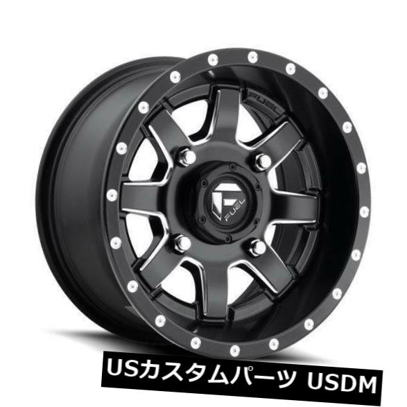 海外輸入ホイール 15x7ブラックミルドホイールフューエルマーベリックATV UTV D538 4x156 13（4個セット） 15x7 Black Milled Wheels Fuel Maverick ATV UTV D538 4x156 13 (Set of 4) 【並行輸入品】 192,225円